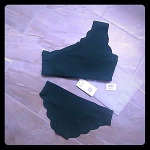 NWT one shoulder bikini in L (China sizing)